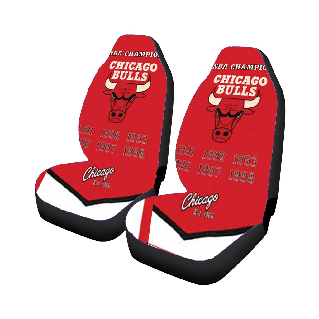 chicago bulls championship banner Car Seat Covers