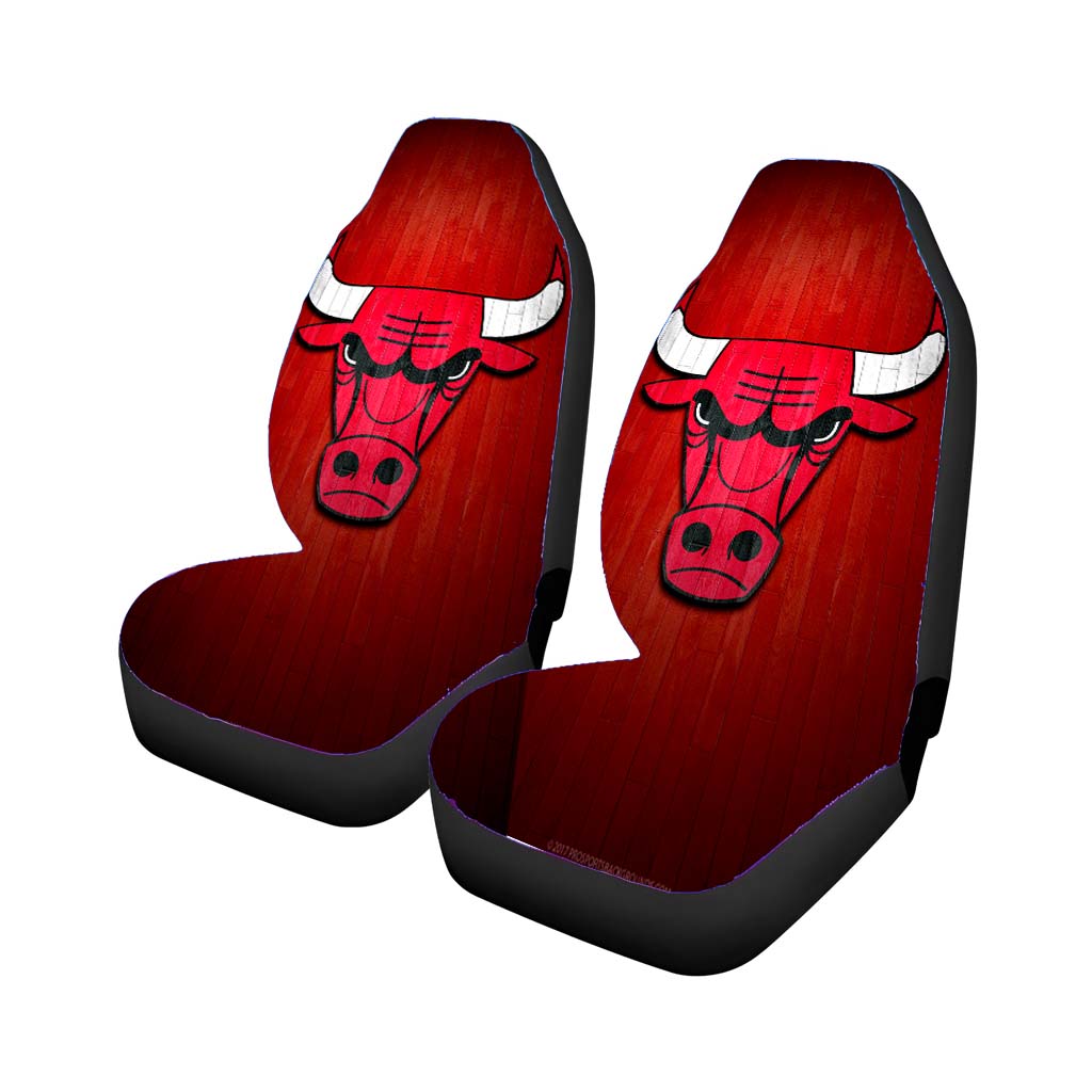 chicago bulls hardwood 2 Car Seat Covers