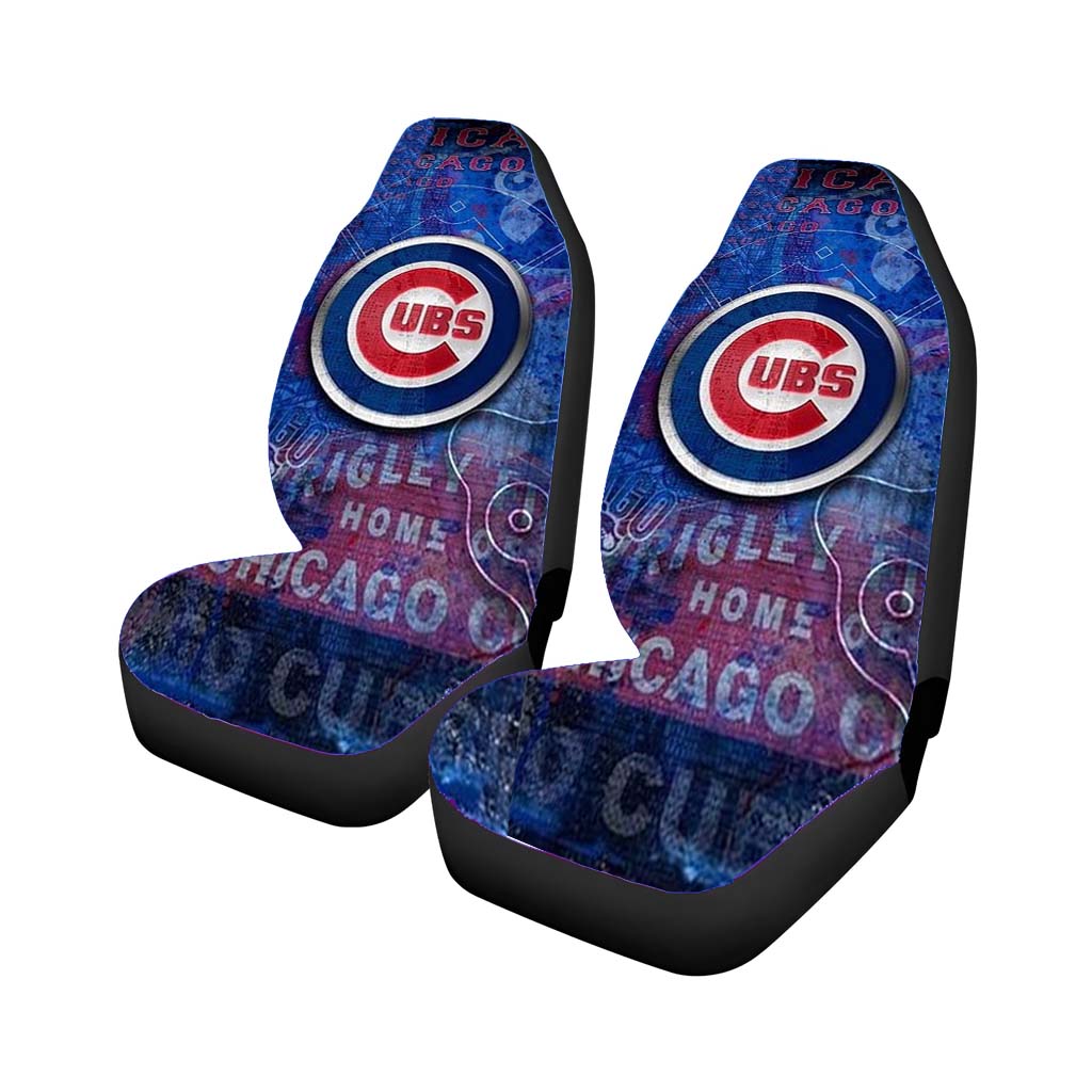 chicago cubs 2 Car Seat Covers