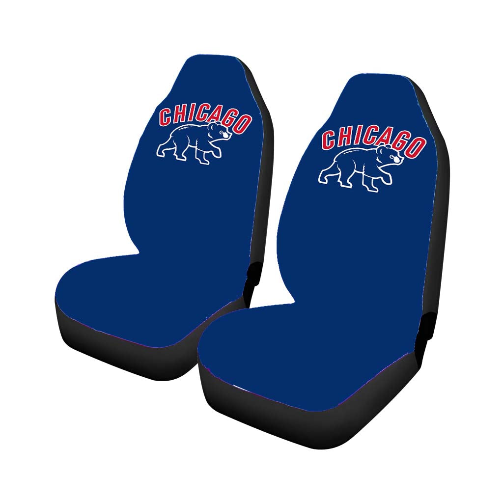 chicago cubs bear mlb team Car Seat Covers
