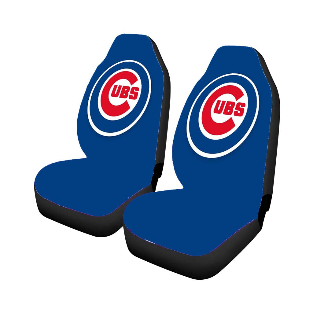 chicago cubs blue circl Car Seat Covers