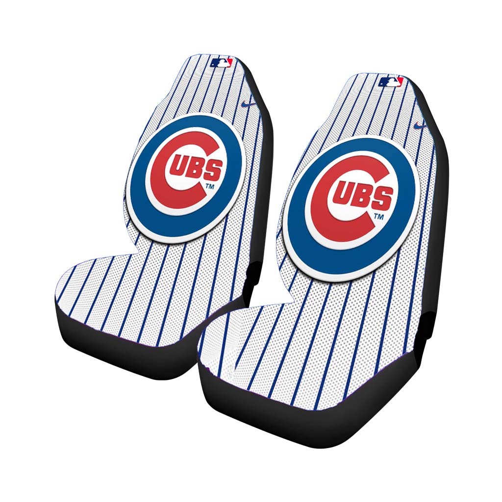 chicago cubs stripe cente Car Seat Covers