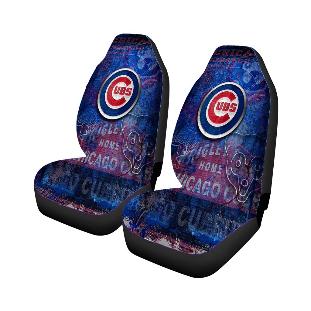 chicago cubs textur Car Seat Covers