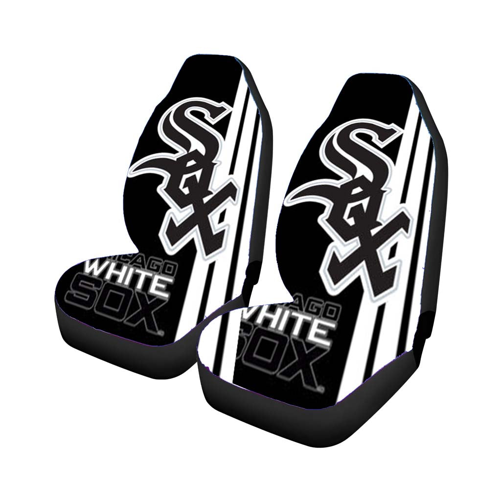 chicago white sox baseball black white Car Seat Covers