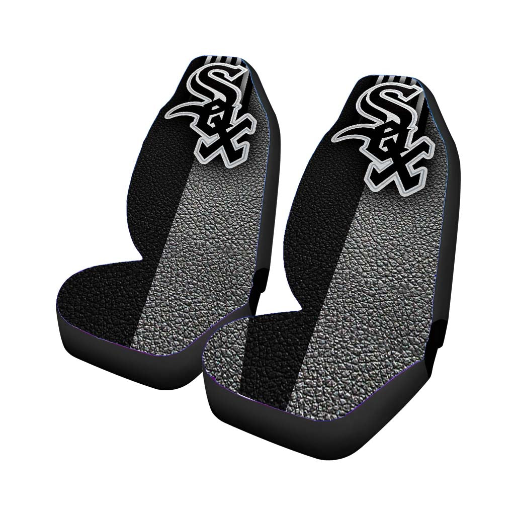 chicago white sox leather texture Car Seat Covers