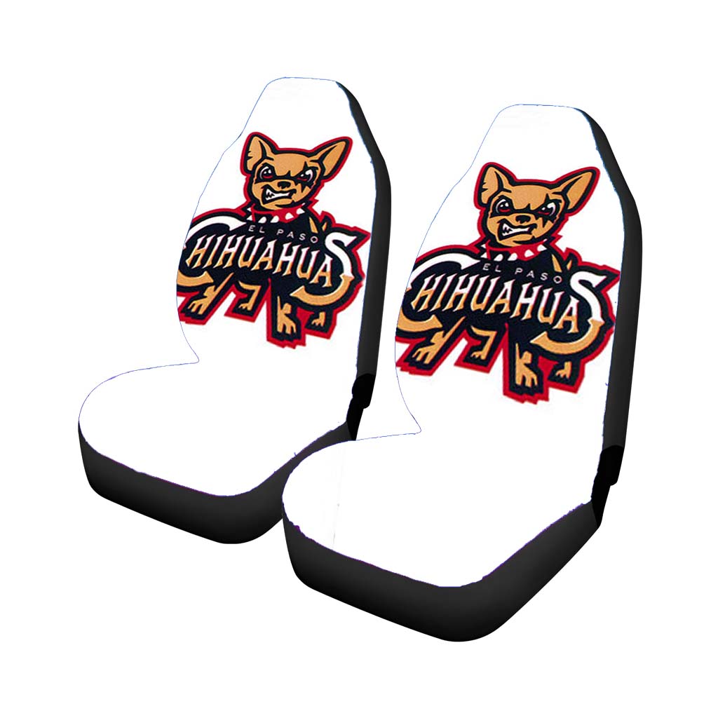 chihuahua baseball logo white Car Seat Covers