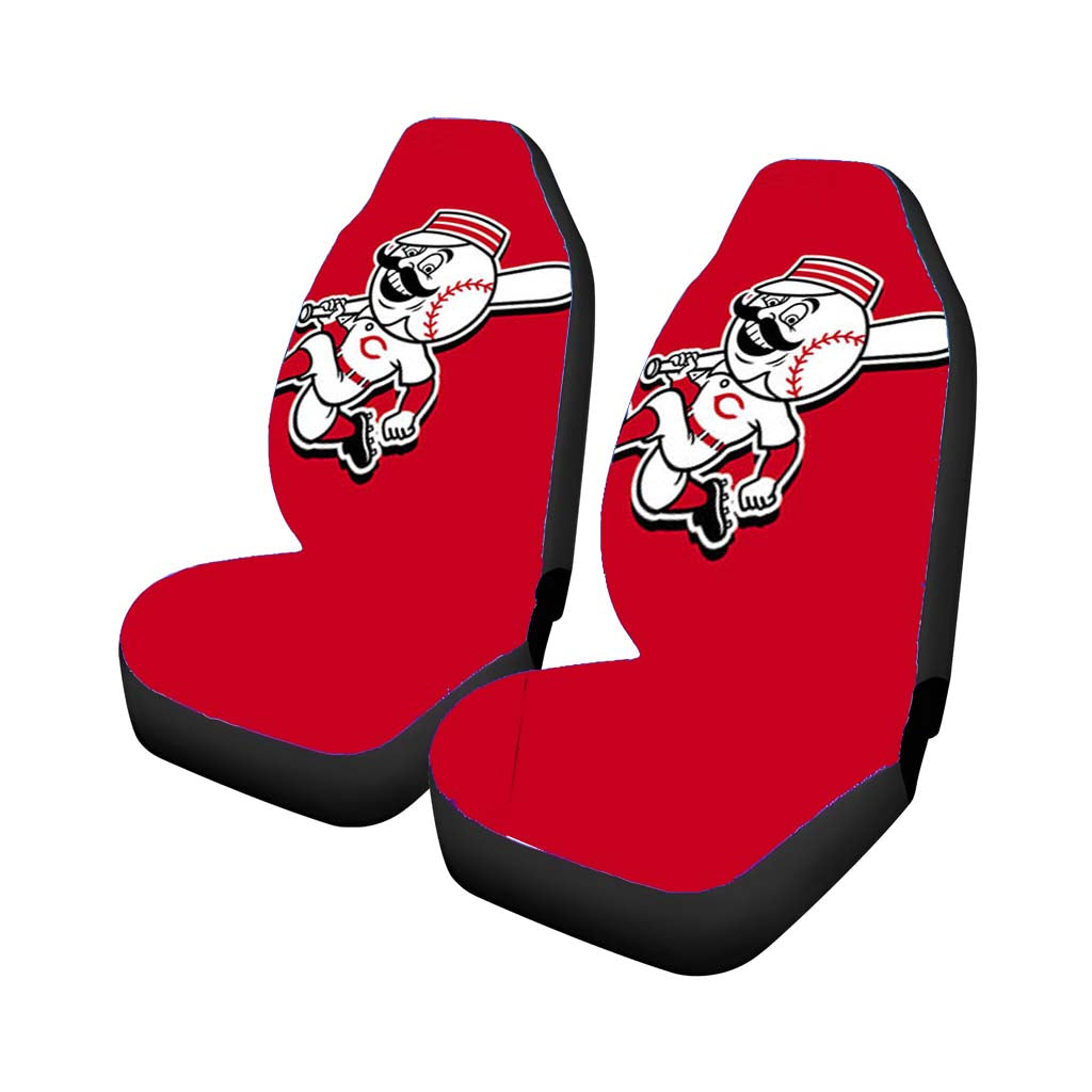 cincinnati baseball logo red Car Seat Covers