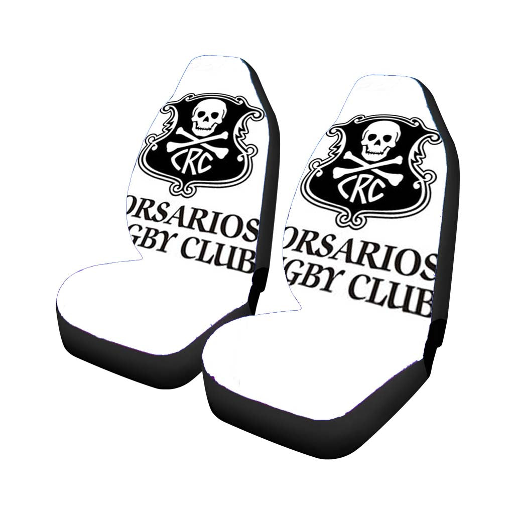 corsarios rugby club logo white Car Seat Covers