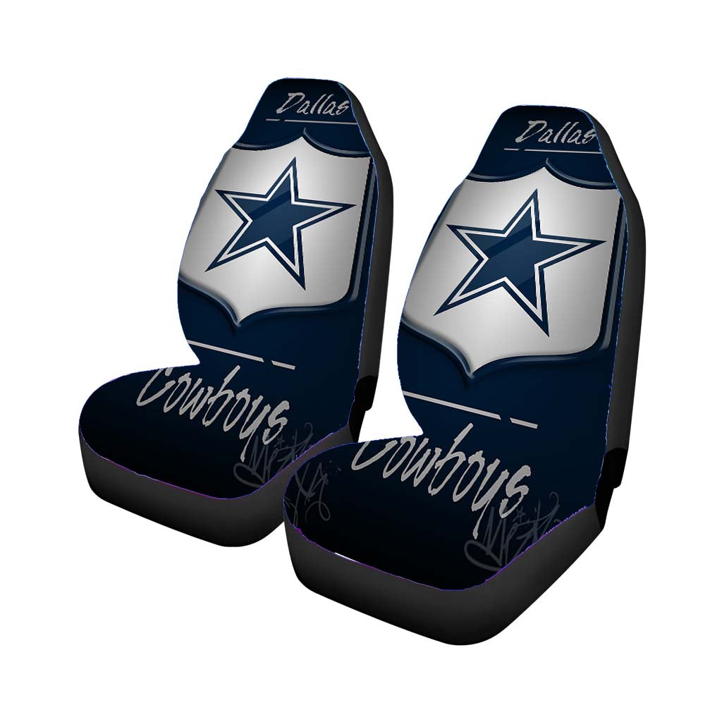 dallas cowboys, blue, dak prescott, east Car Seat Covers