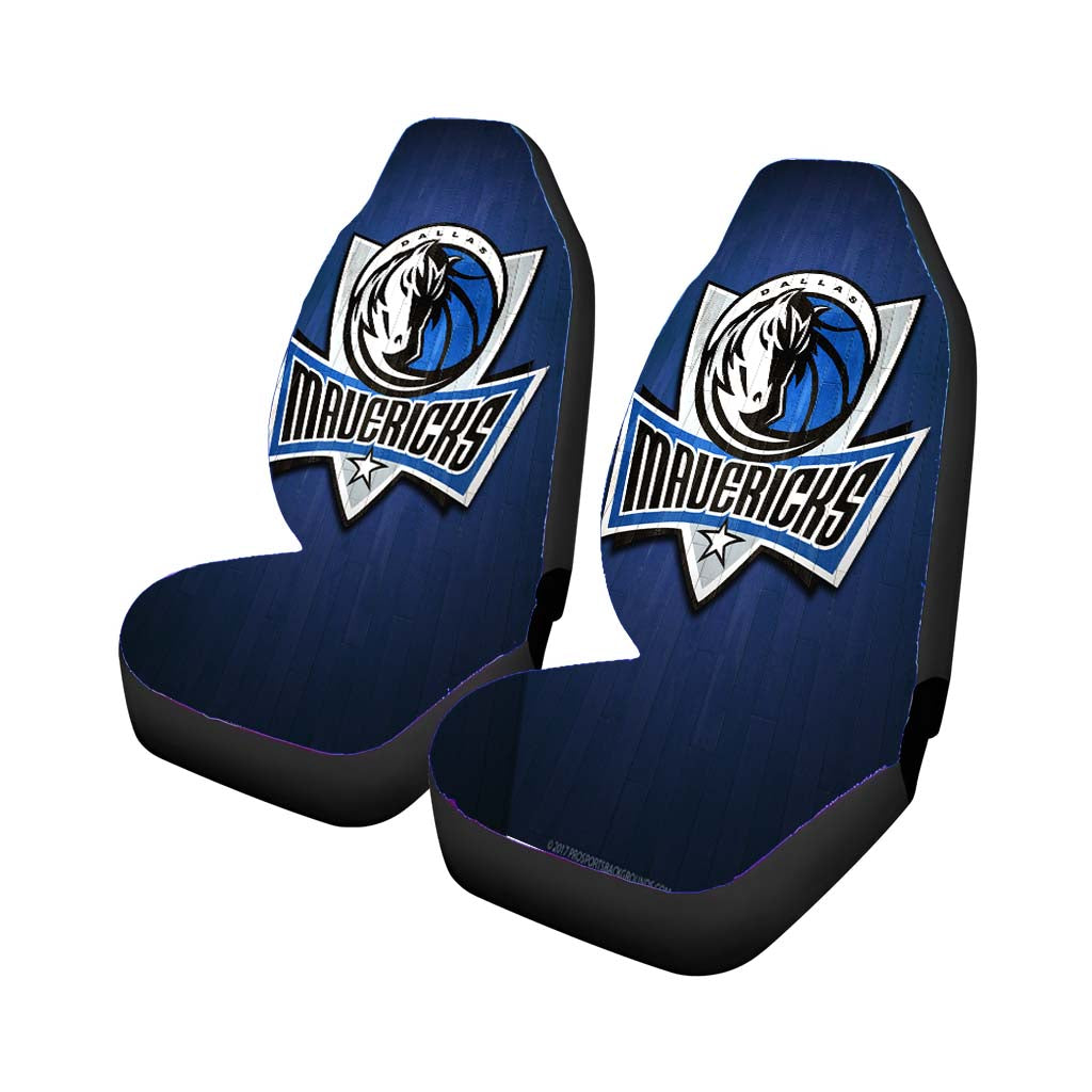 dallas mavericks hardwood 2 Car Seat Covers
