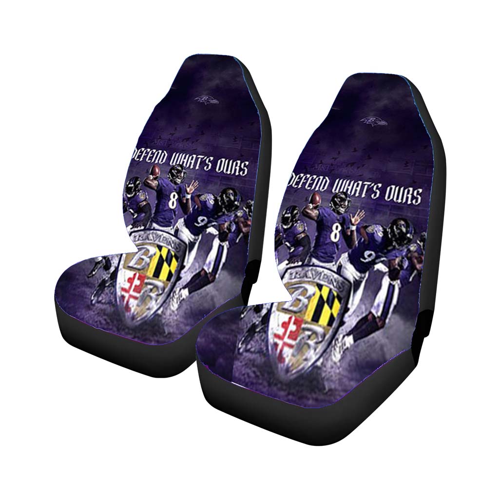 defend ravens Car Seat Covers