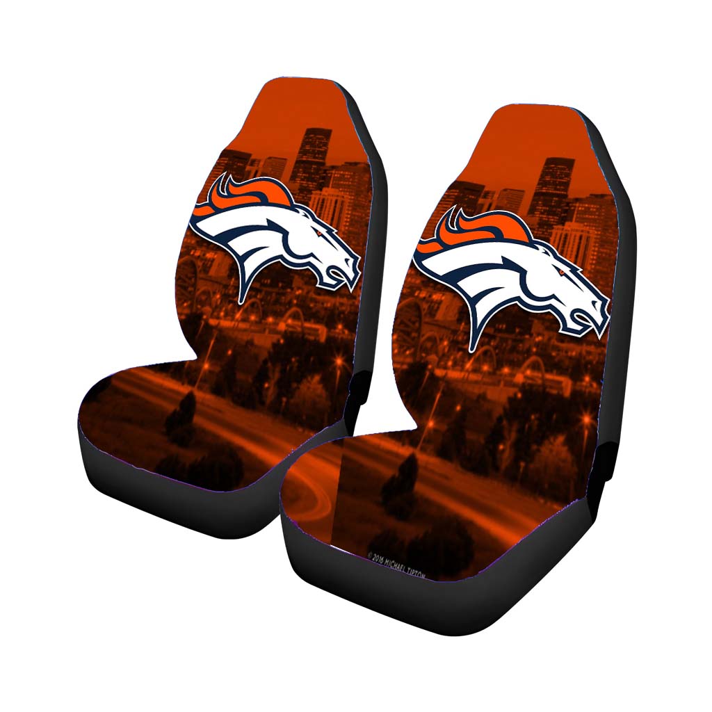 denver broncos emblem Car Seat Covers