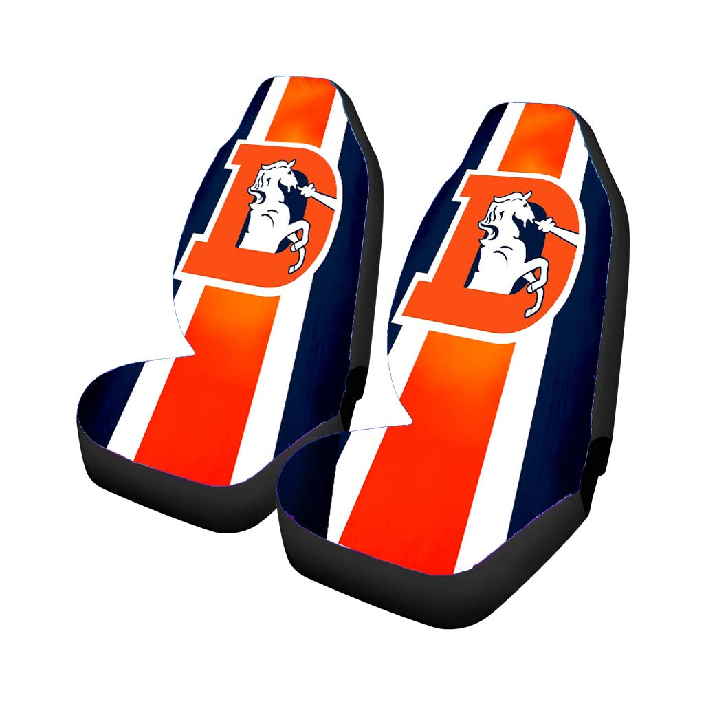 denver broncos flag houses Car Seat Covers