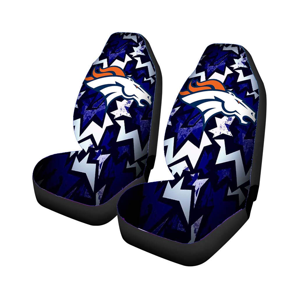 denver broncos logo computer Car Seat Covers