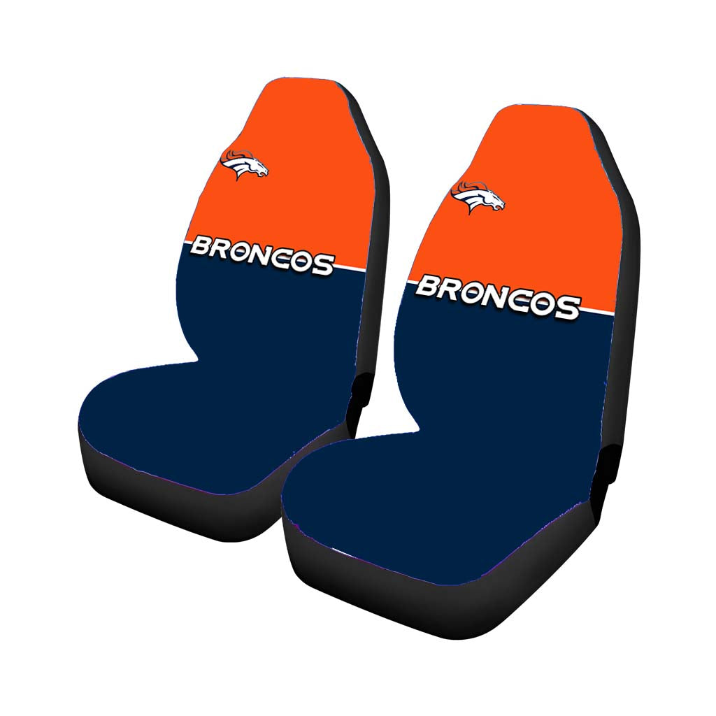denver broncos minimalist Car Seat Covers