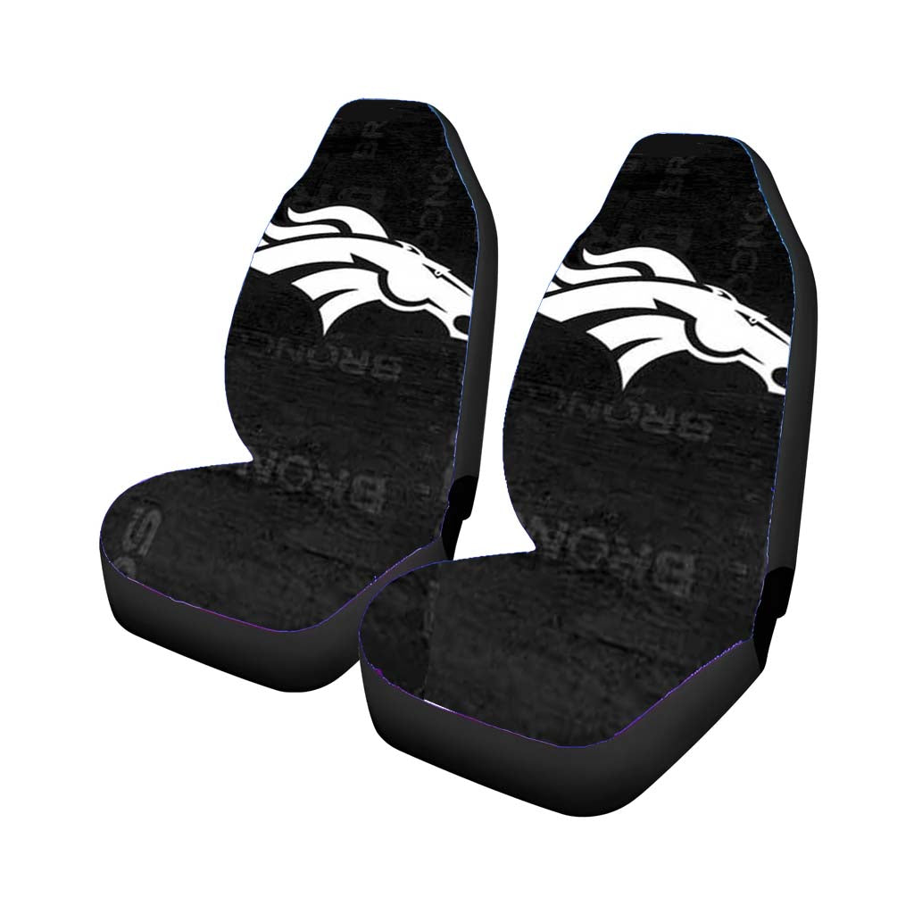 denver broncos rough grey Car Seat Covers