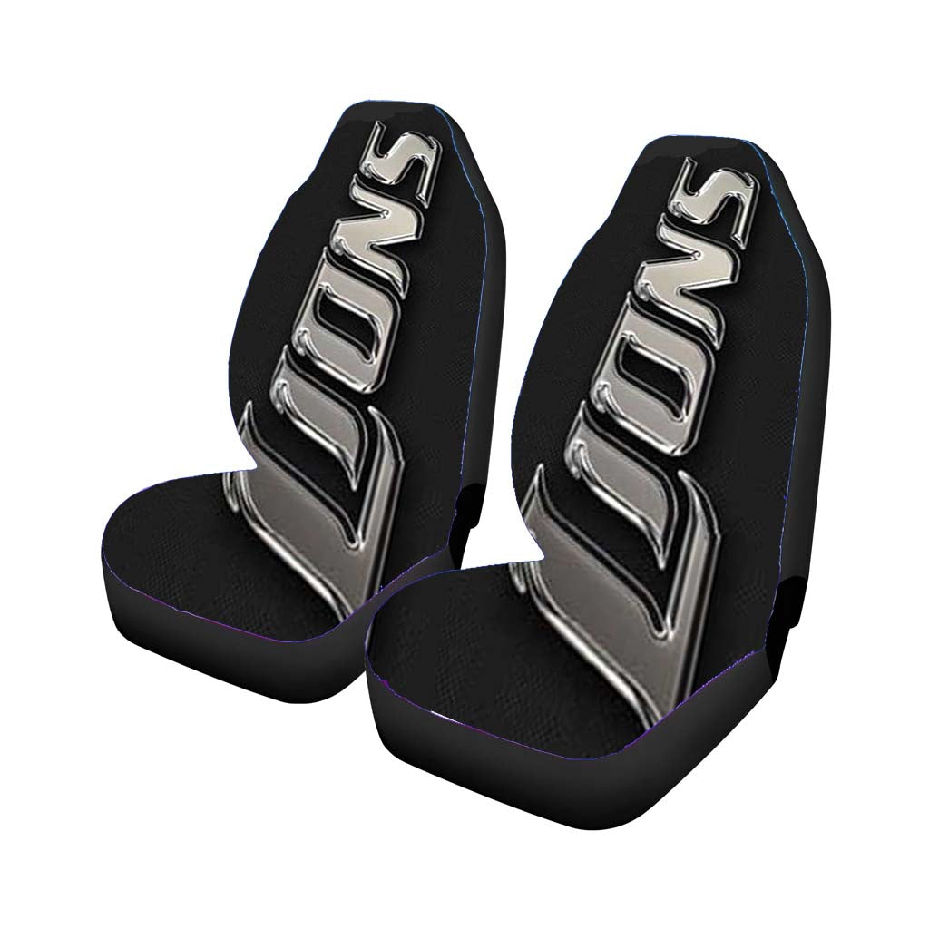 detroit lions chrome Car Seat Covers