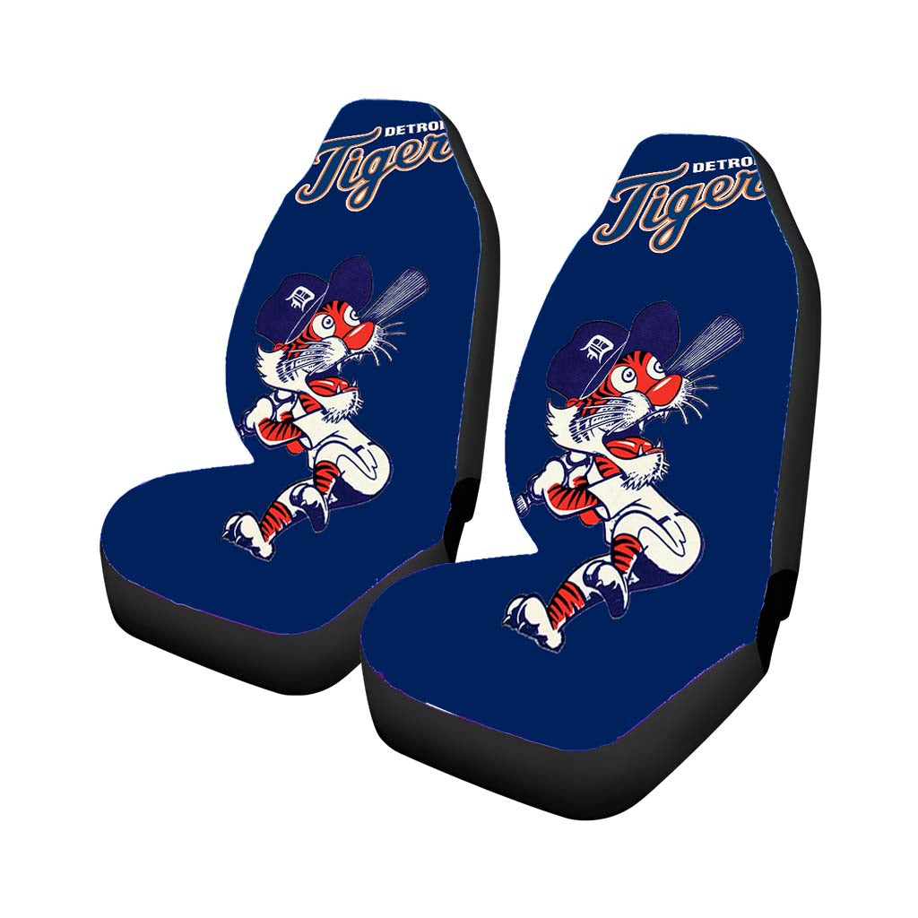 detroit tigers font tm Car Seat Covers