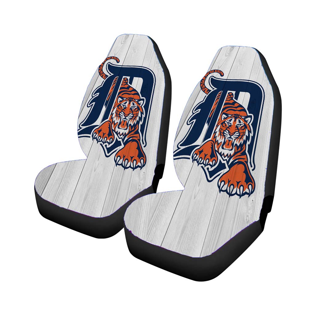 detroit tigers mlb logo white Car Seat Covers