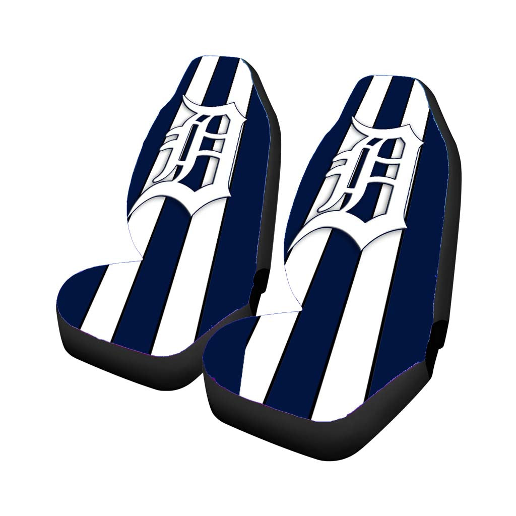 detroit tigers stripe logo wallpaper Car Seat Covers
