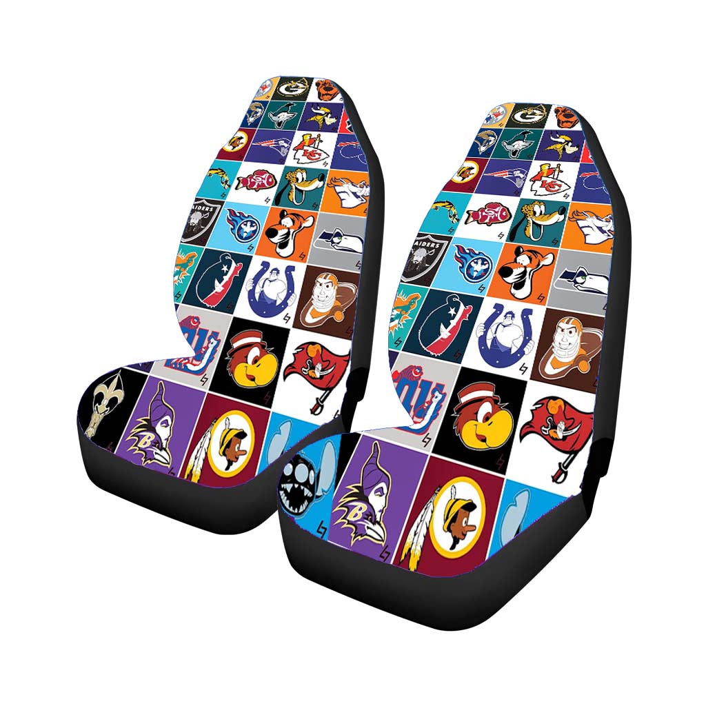 disney nfl team mashups collage Car Seat Covers