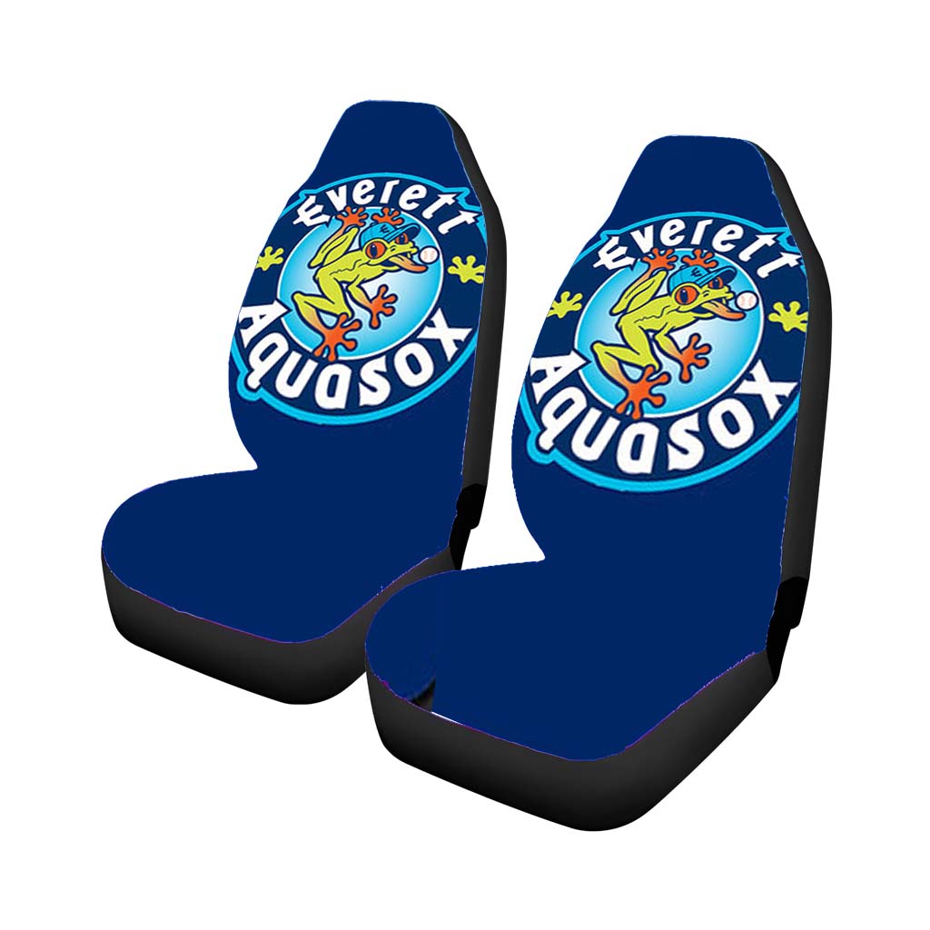 everett aquasox baseball logo blue Car Seat Covers