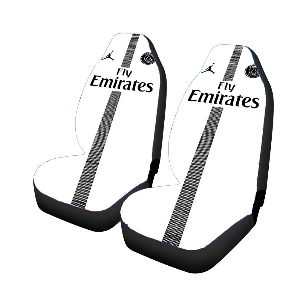 fly emirates white paris saint german psg feat jordan Car Seat Covers