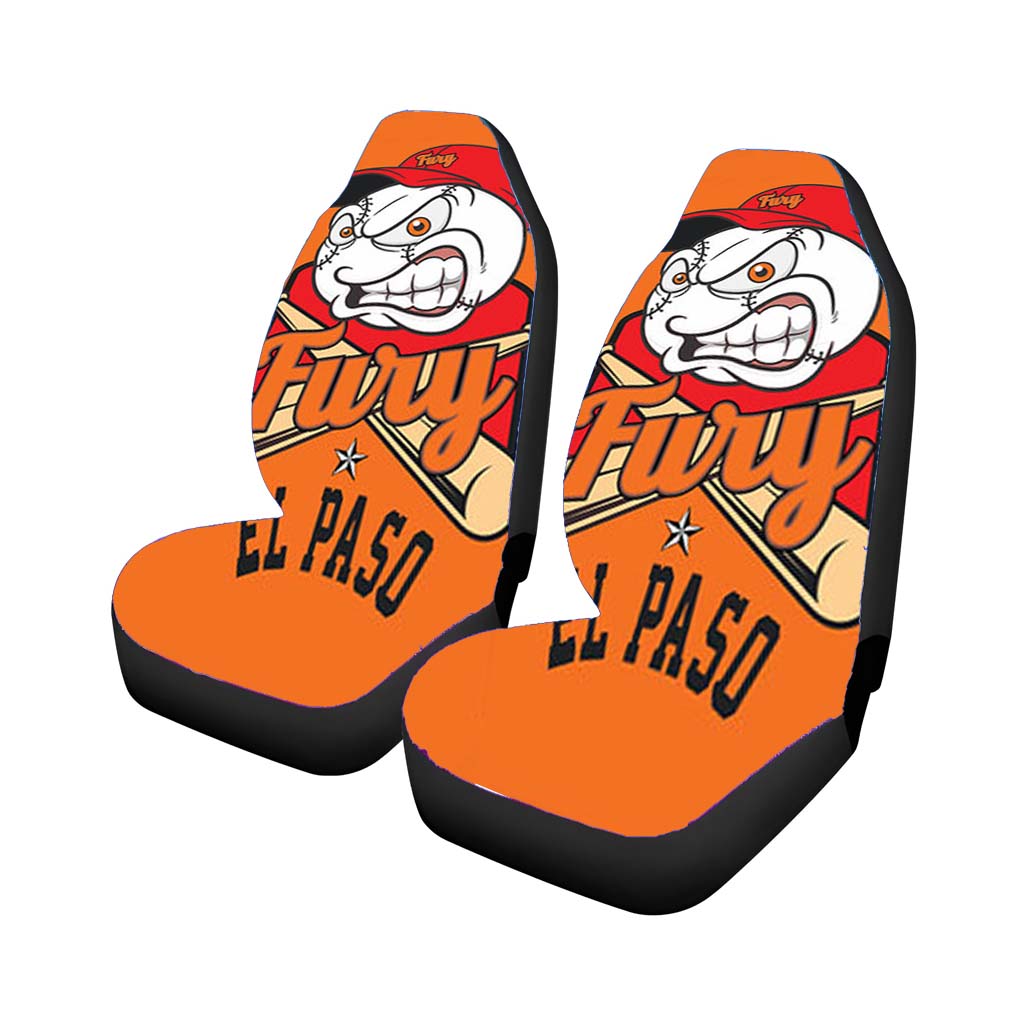 fury el paso baseball logo gold Car Seat Covers