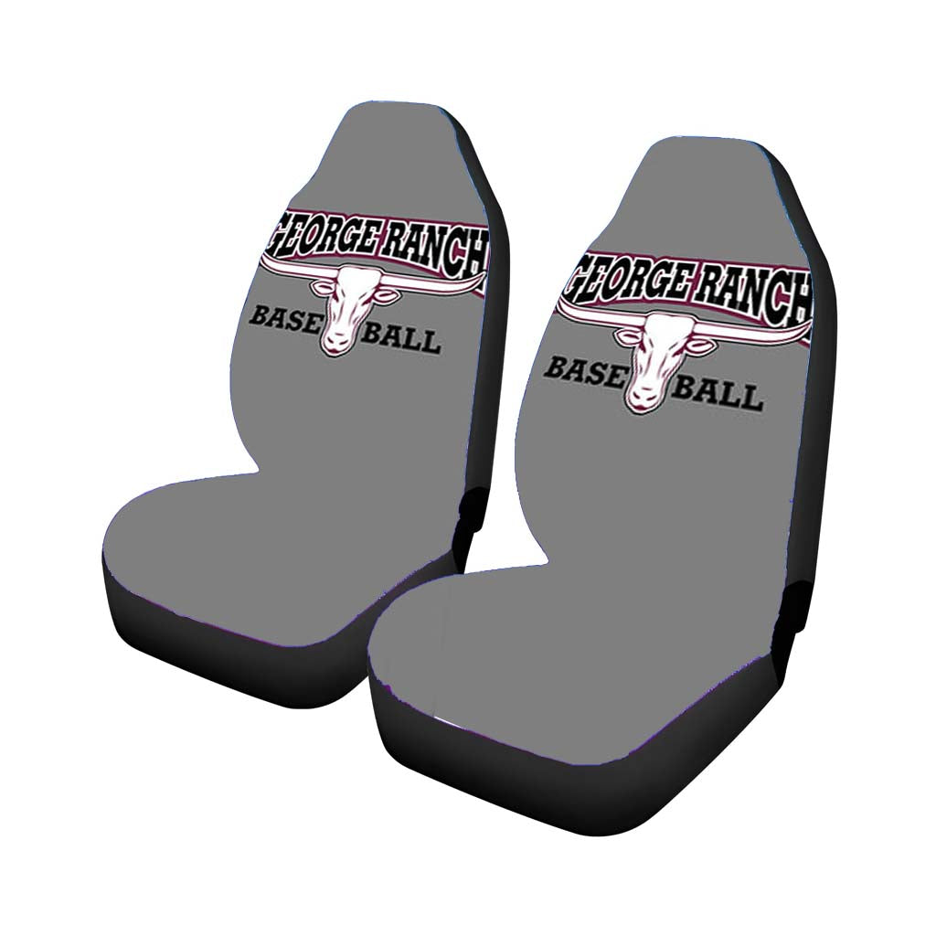 george ranch baseball logo gray Car Seat Covers