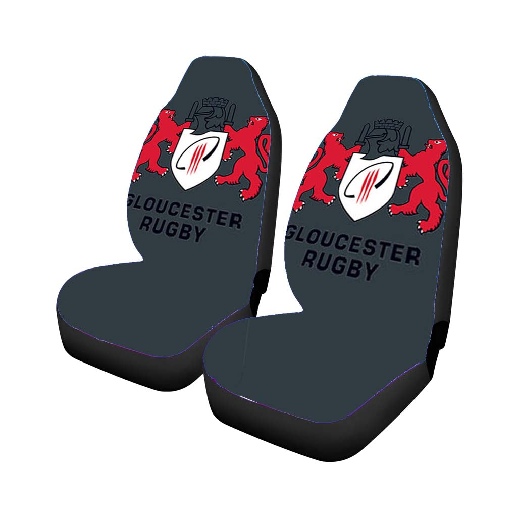 gloucester rugby logo grey Car Seat Covers