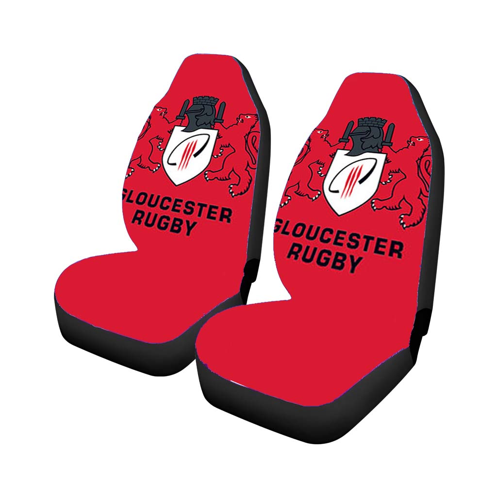 gloucester rugby logo red Car Seat Covers