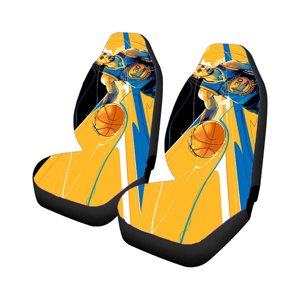 golden states warrior art stephen curry 30 Car Seat Covers