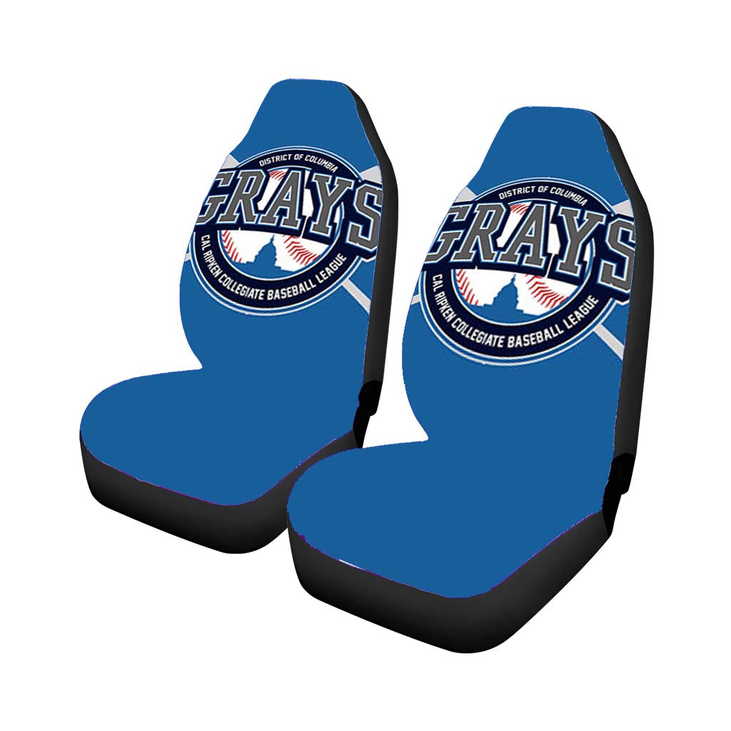 grays baseball logo blue Car Seat Covers