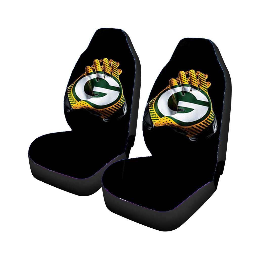 green bay packer on gloves Car Seat Covers