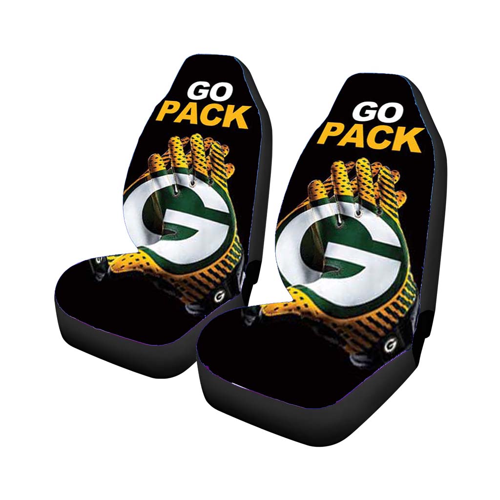green bay packers go pack Car Seat Covers