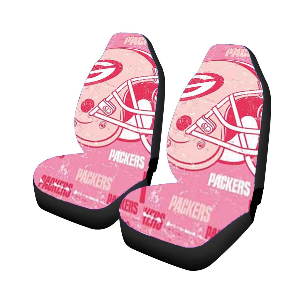 green bay packers pink tall Car Seat Covers