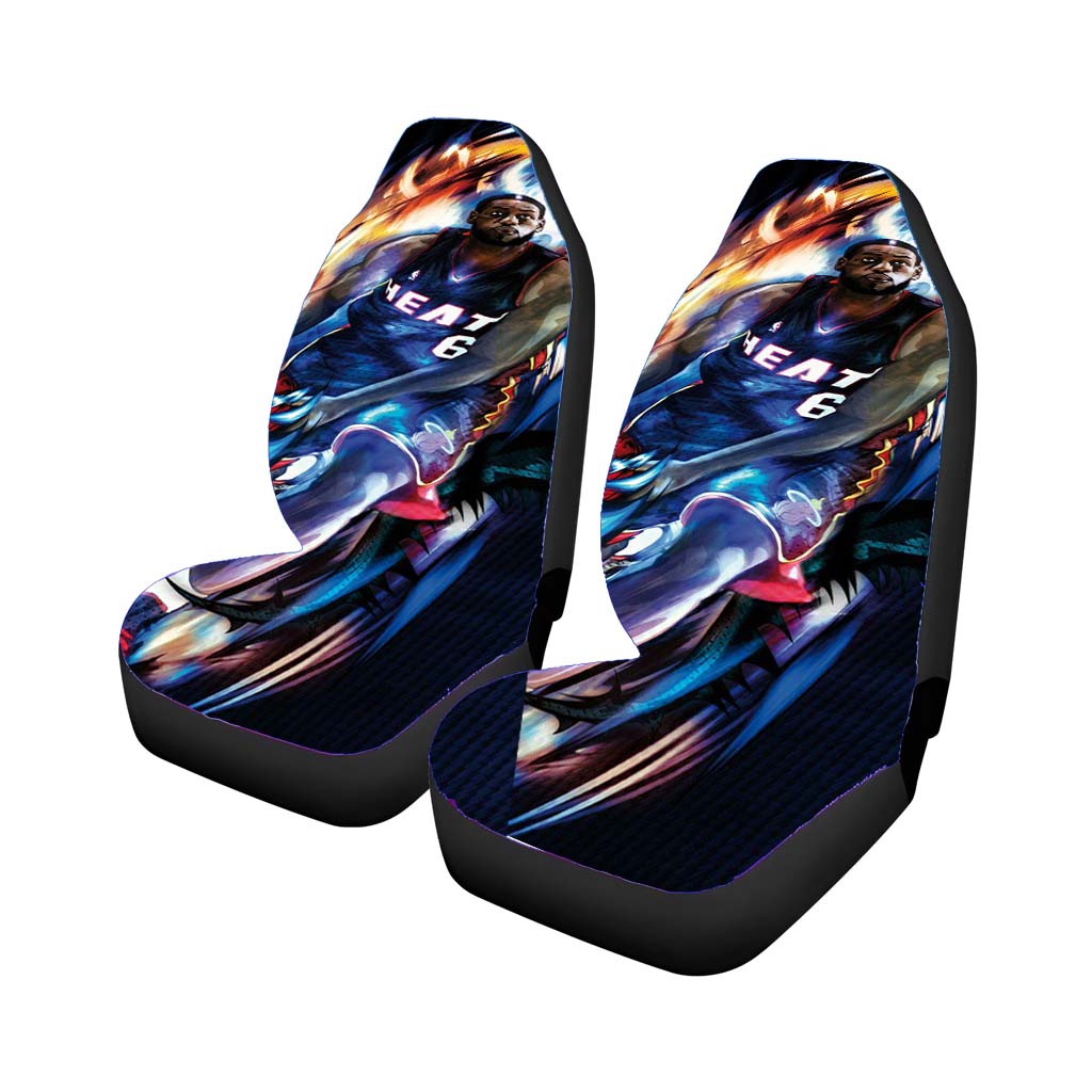 heat 6 basket ball Car Seat Covers