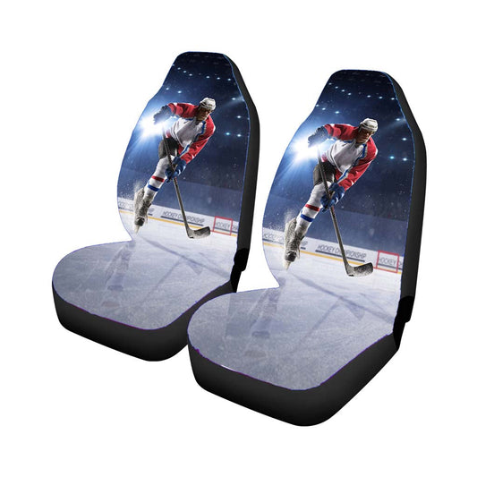 Hockey Man Ice Uniform Car Seat Covers