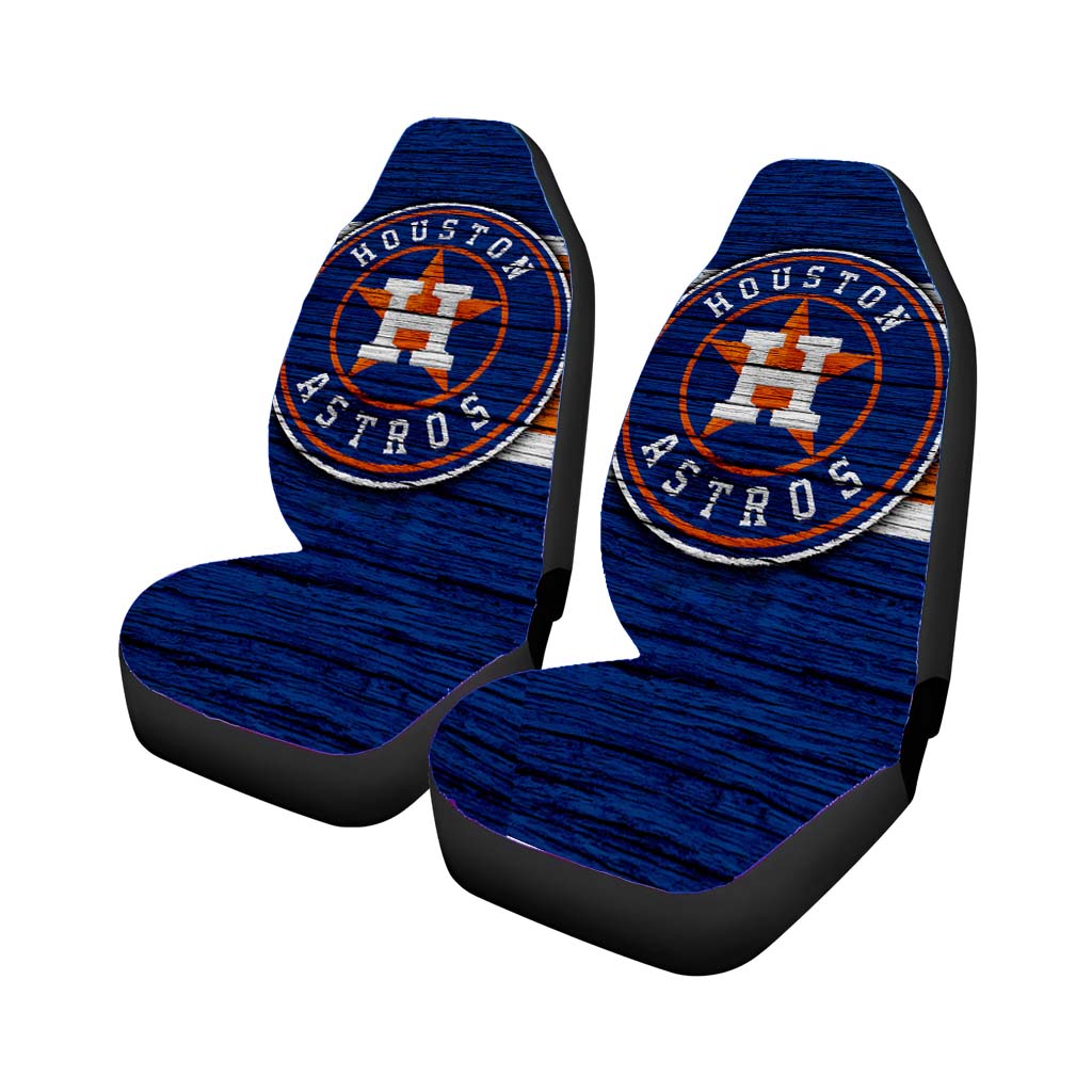 houston astros wood logo Car Seat Covers