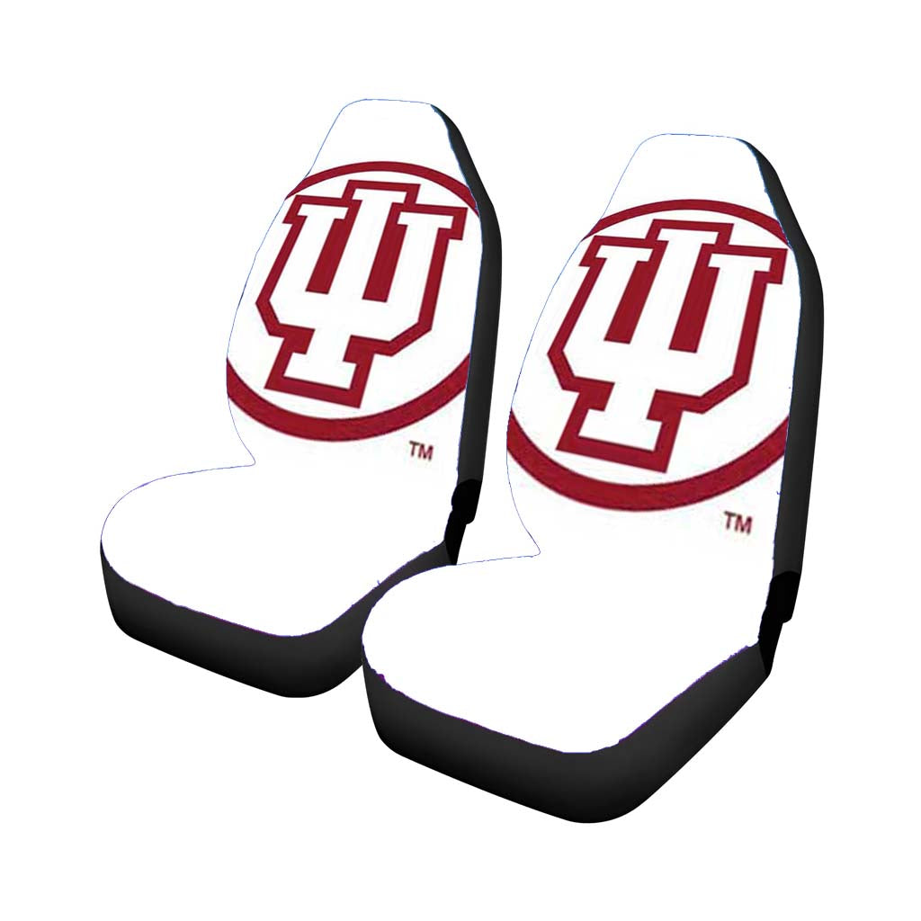 indiana hoosiers logo on wht Car Seat Covers