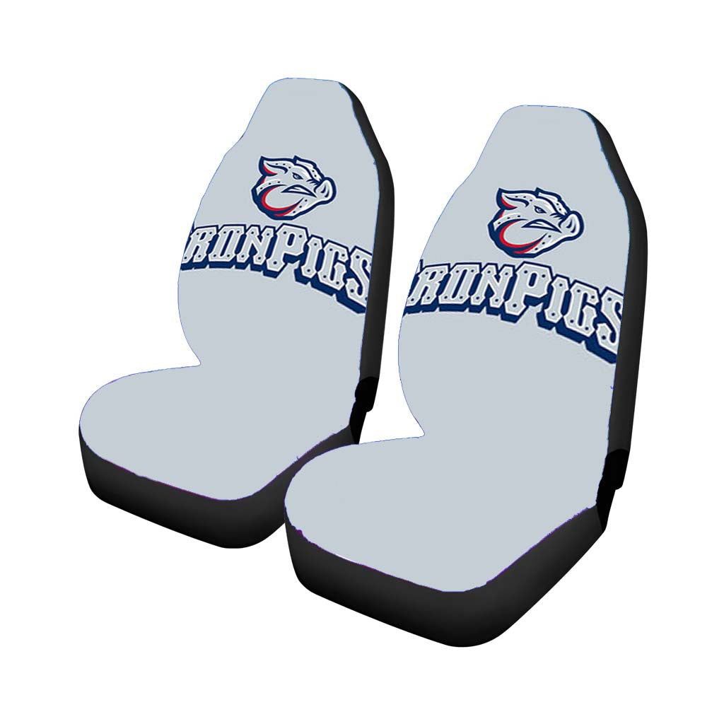 ironpigs baseball logo gray Car Seat Covers