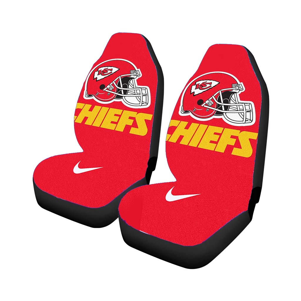 kansas city chiefs helmet Car Seat Covers