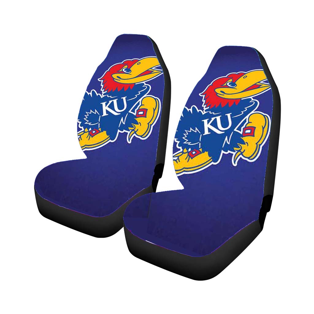kansas jayhawks big blue fade Car Seat Covers