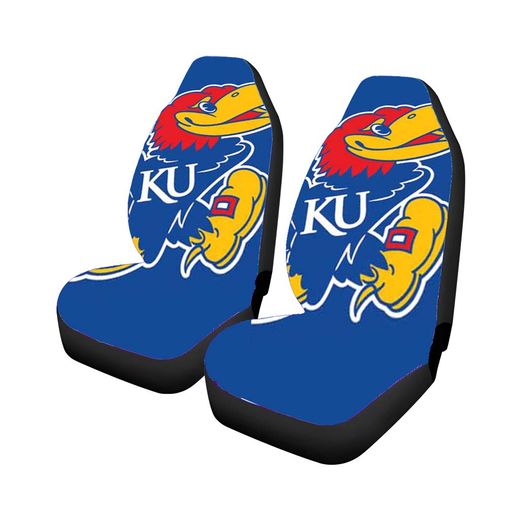 kansas jayhawks logo tilted Car Seat Covers