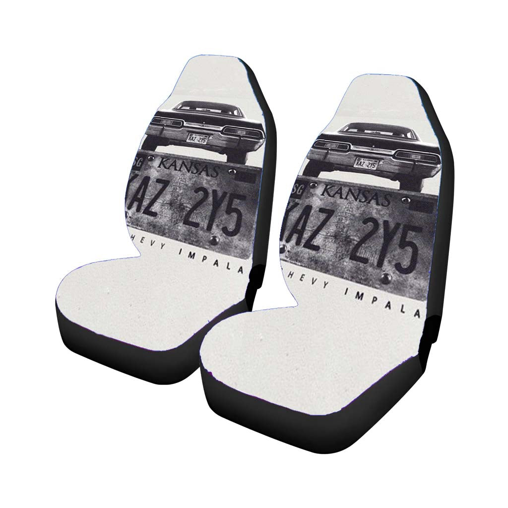 kansas supernatural plate Car Seat Covers