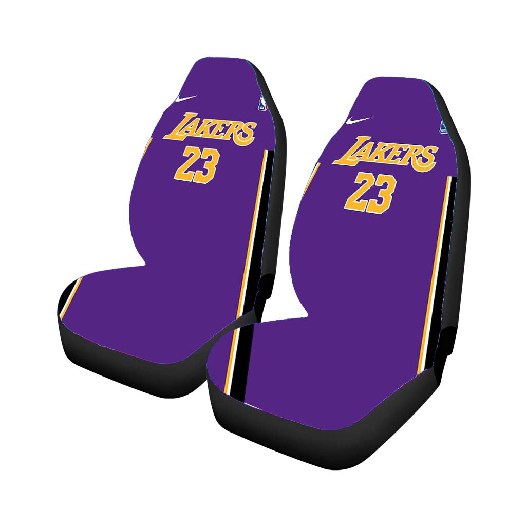 lakers number twenty three basket ball Car Seat Covers