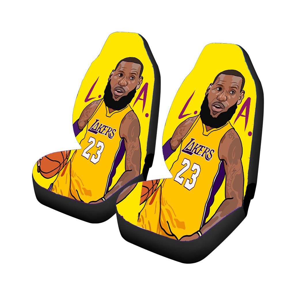 lebron james lakers chibi Car Seat Covers