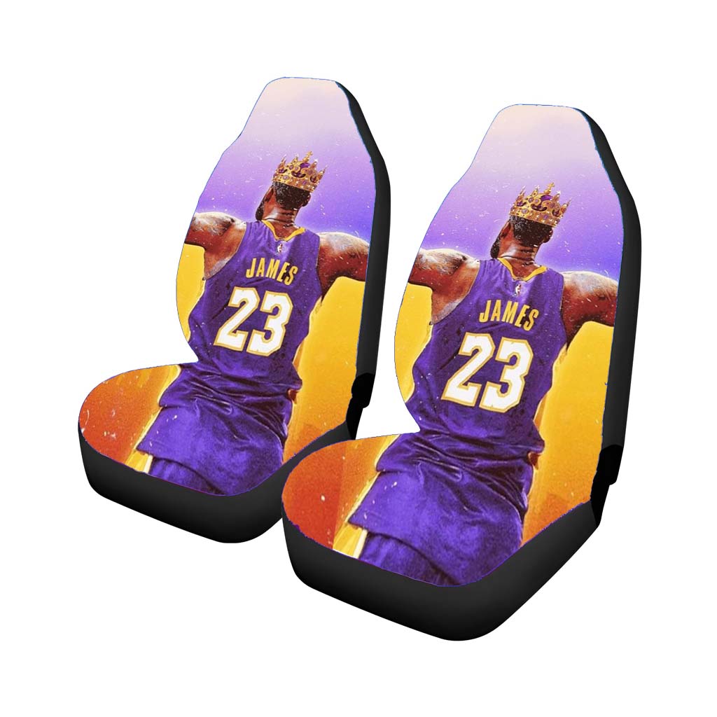 lebron james lakers crown Car Seat Covers