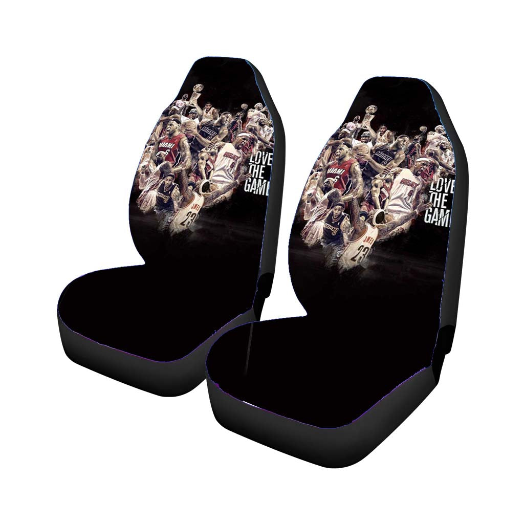lebron james love the game collage Car Seat Covers