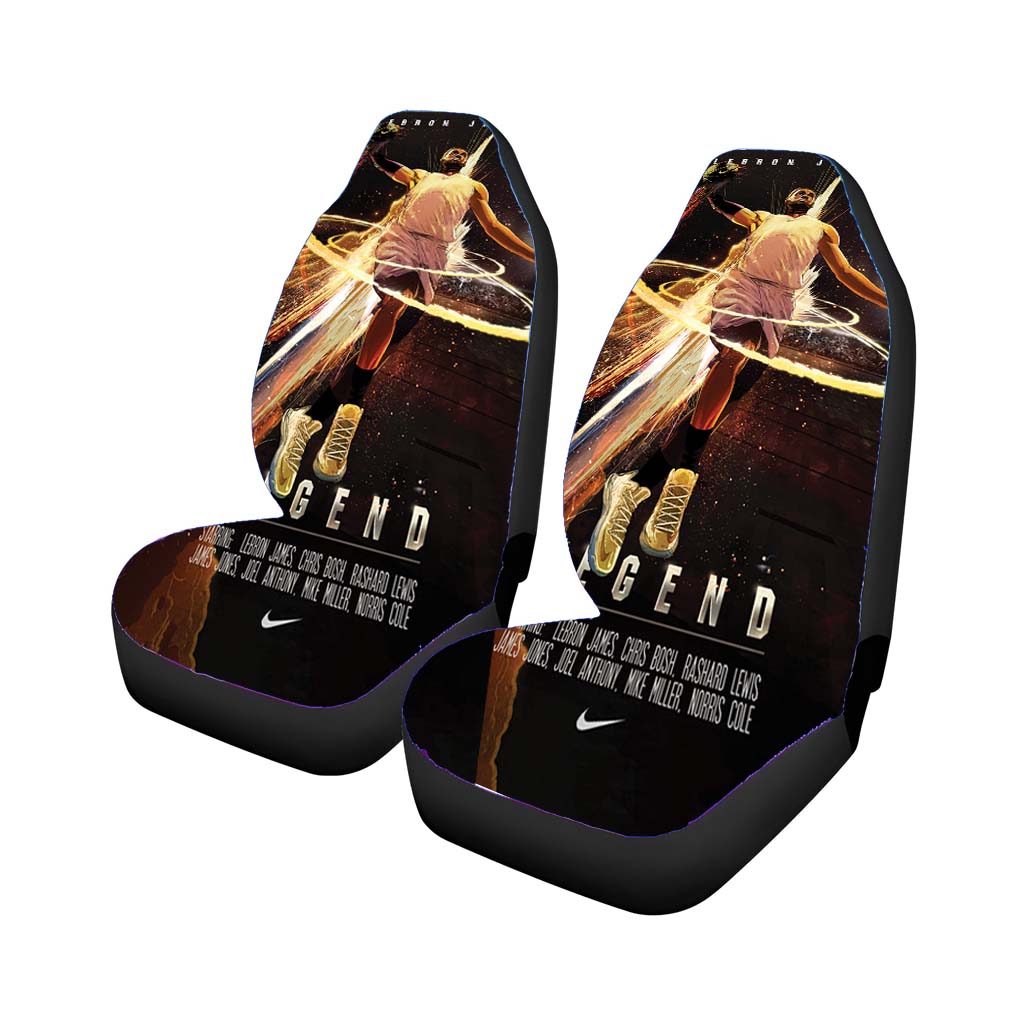 legend nba lebron james slam dunk Car Seat Covers